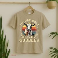 Retro Throat Goat Inappropriate Adult Humor Funny Gag Memes T-Shirt thumb 2