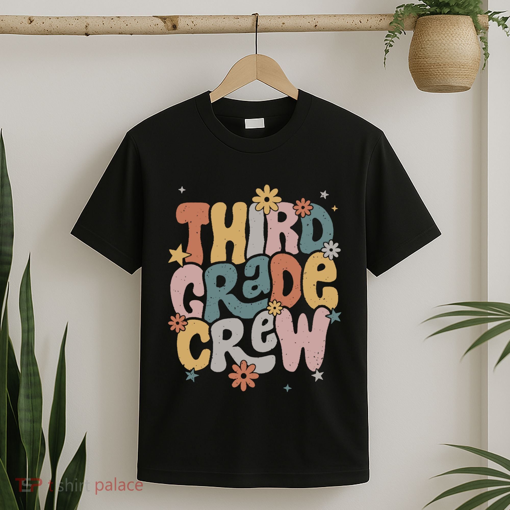 Retro Third Grade Crew 3rd Grade Teacher First Day Of School Teacher T-Shirt