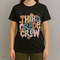 Retro Third Grade Crew 3rd Grade Teacher First Day Of School Teacher T-Shirt thumb 4