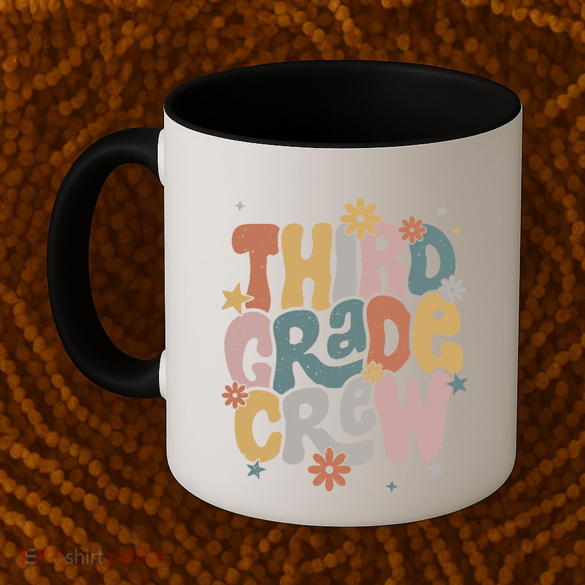 Retro Third Grade Crew 3rd Grade Teacher First Day Of School Teacher Coffee Mug