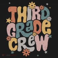 Retro Third Grade Crew 3rd Grade Teacher First Day Of School Teacher Women's Hoodie thumb 2
