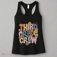 Retro Third Grade Crew 3rd Grade Teacher First Day Of School Teacher Women's Tank Top thumb 3