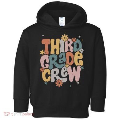 Retro Third Grade Crew 3rd Grade Teacher First Day Of School Teacher Toddler Hoodie