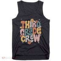 Retro Third Grade Crew 3rd Grade Teacher First Day Of School Teacher Tank Top thumb 0