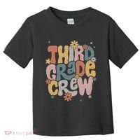 Retro Third Grade Crew 3rd Grade Teacher First Day Of School Teacher Toddler T-Shirt thumb 0