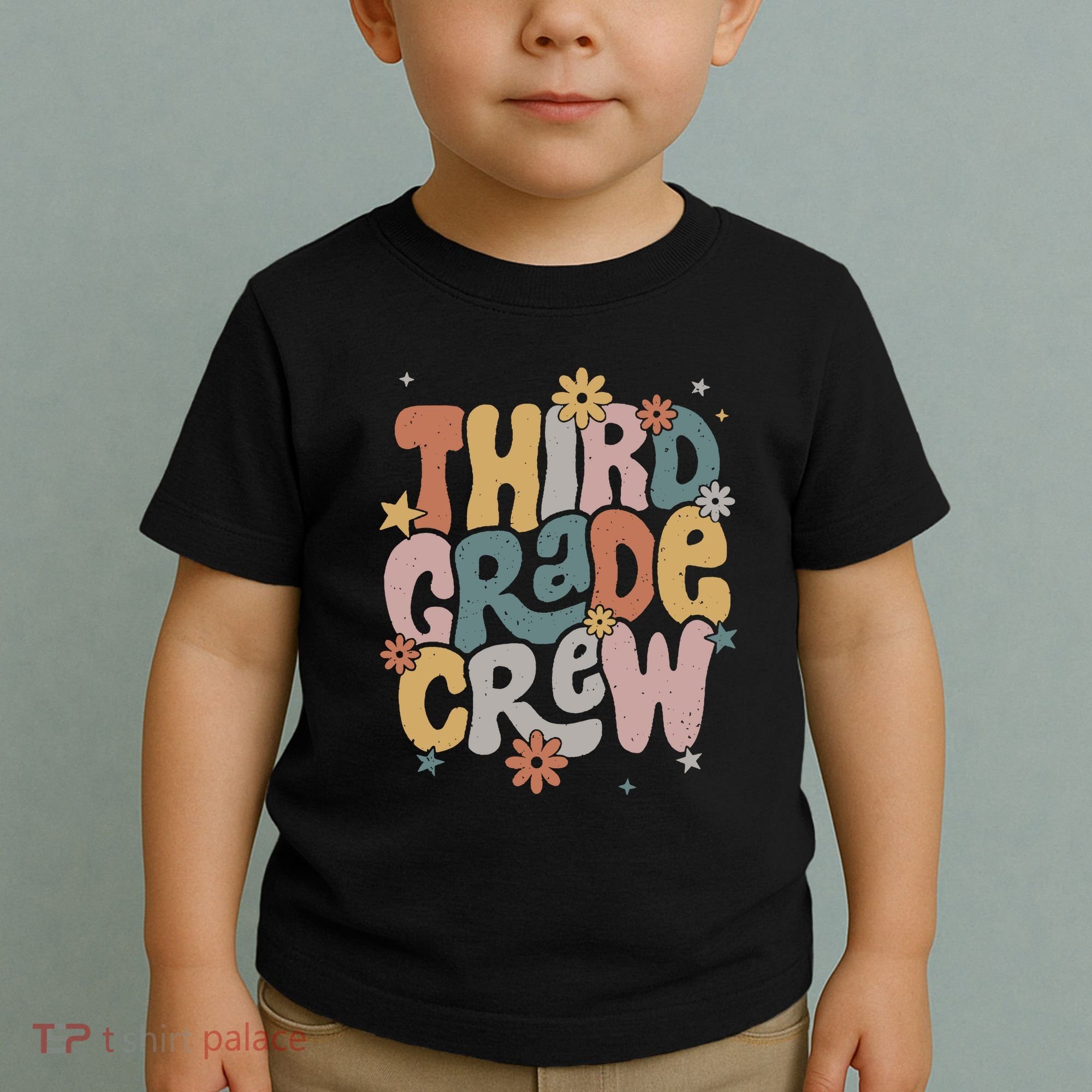 Retro Third Grade Crew 3rd Grade Teacher First Day Of School Teacher Toddler T-Shirt
