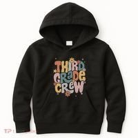 Retro Third Grade Crew 3rd Grade Teacher First Day Of School Teacher Kids Hoodie thumb 0