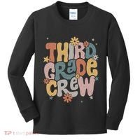 Retro Third Grade Crew 3rd Grade Teacher First Day Of School Teacher Kids Long Sleeve Shirt thumb 0