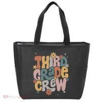 Retro Third Grade Crew 3rd Grade Teacher First Day Of School Teacher Tote Bag thumb 0