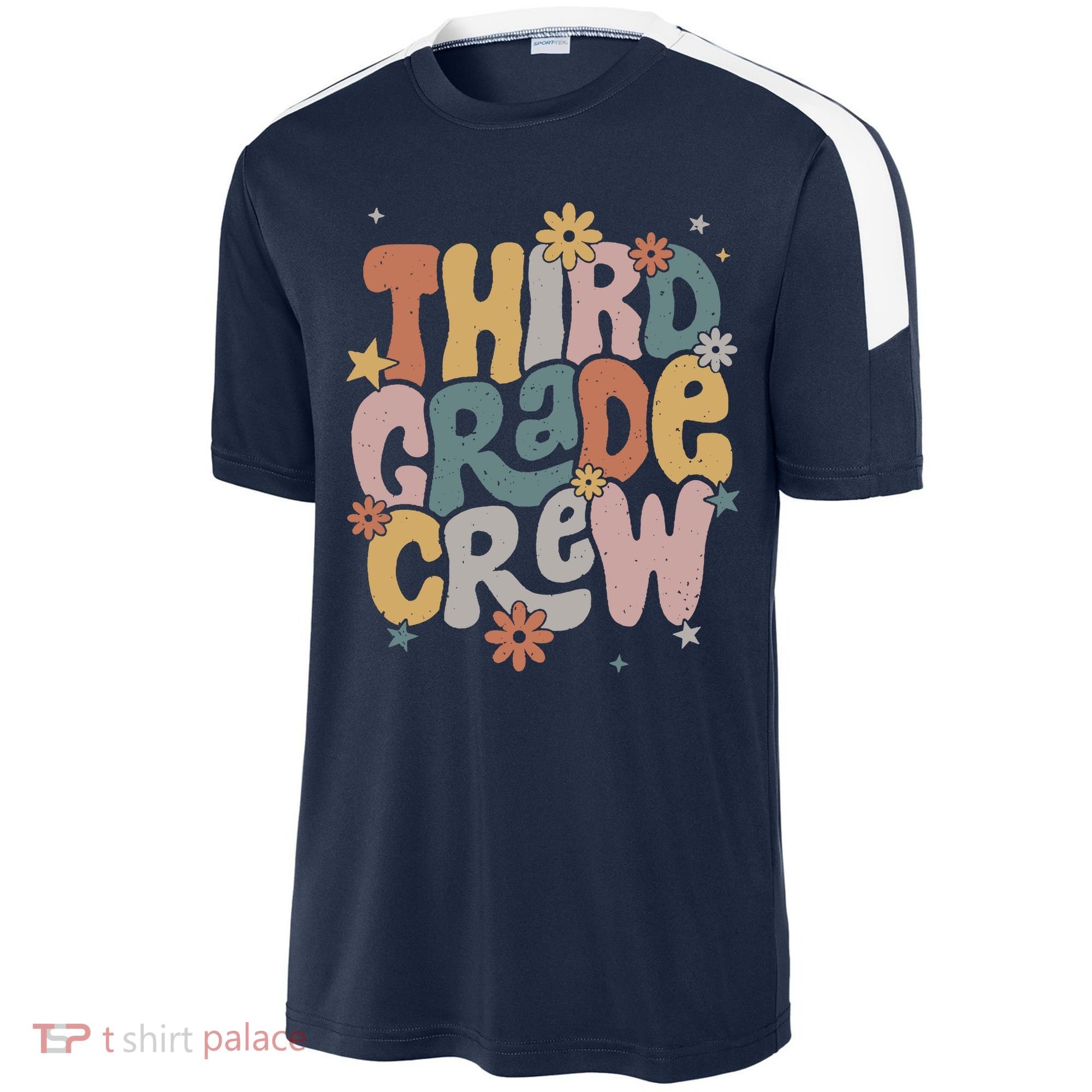 Retro Third Grade Crew 3rd Grade Teacher First Day Of School Teacher Sport-Tek Competitor United Soccer Jersey
