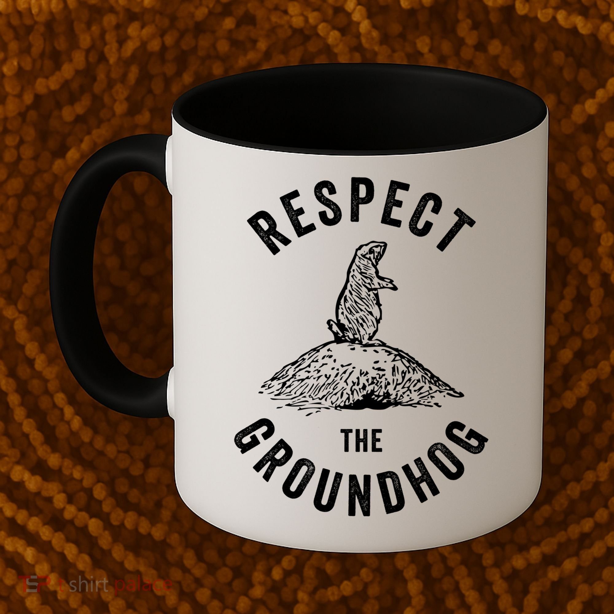 Respect The Groundhog Funny Groundhog Day Shadow Lover Gift Coffee Mug