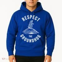 Respect The Groundhog Funny Groundhog Day Shadow Lover Gift Hoodie thumb 2