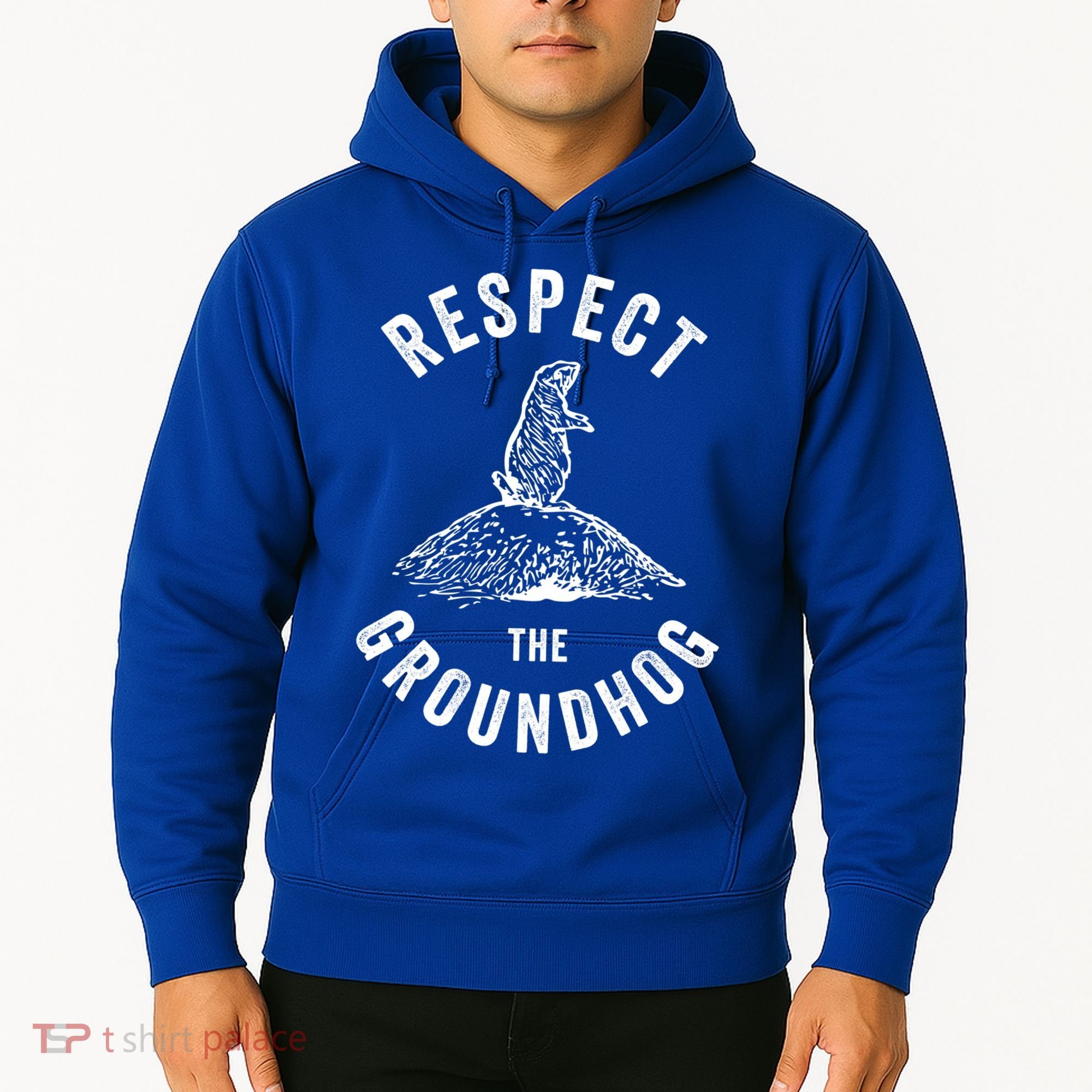 Respect The Groundhog Funny Groundhog Day Shadow Lover Gift Hoodie