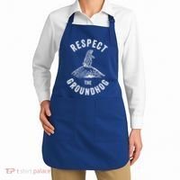 Respect The Groundhog Funny Groundhog Day Shadow Lover Gift Apron thumb 2