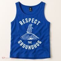 Respect The Groundhog Funny Groundhog Day Shadow Lover Gift Tank Top thumb 2