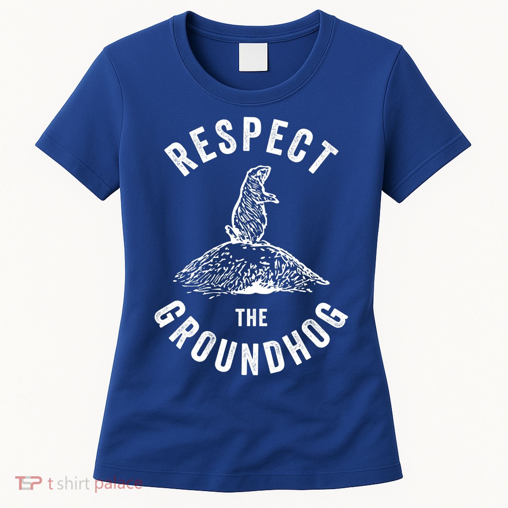 Respect The Groundhog Funny Groundhog Day Shadow Lover Gift Women's T-Shirt