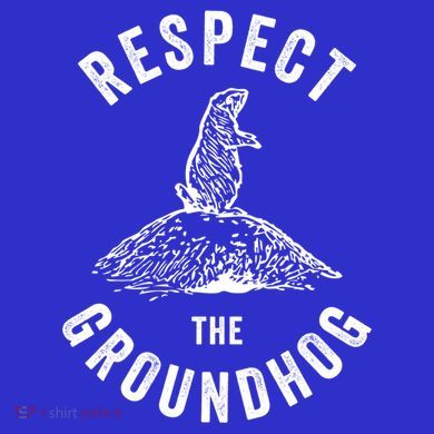 Respect The Groundhog Funny Groundhog Day Shadow Lover Gift Short Acrylic Beanie