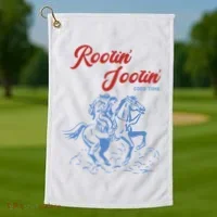 Rootin Tootin Good Time Golf Towel thumb 1