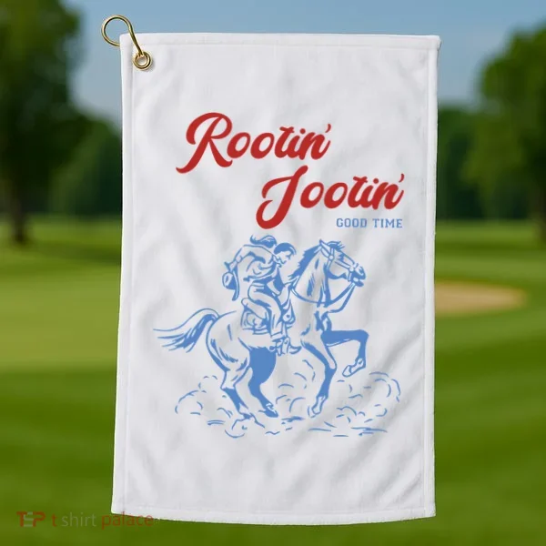Rootin Tootin Good Time Golf Towel