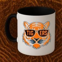 Retro Tigers Gift Sports Fan Name Coffee Mug thumb 2