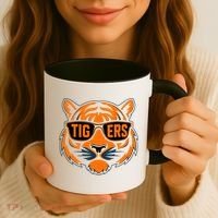 Retro Tigers Gift Sports Fan Name Coffee Mug thumb 3