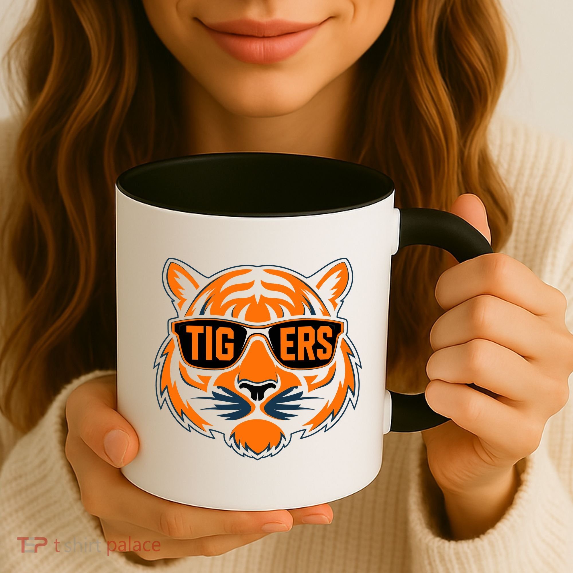 Retro Tigers Gift Sports Fan Name Coffee Mug