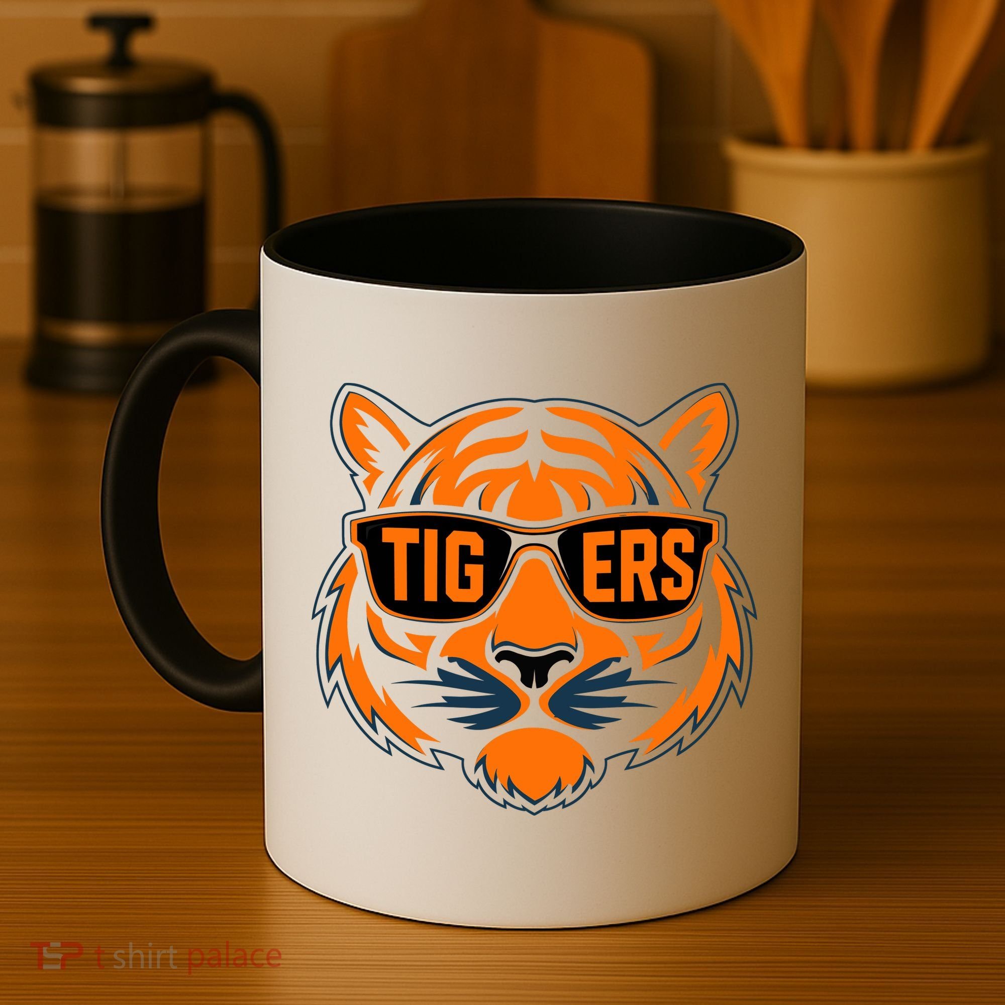 Retro Tigers Gift Sports Fan Name Coffee Mug
