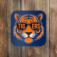 Retro Tigers Gift Sports Fan Name Coaster thumb 0