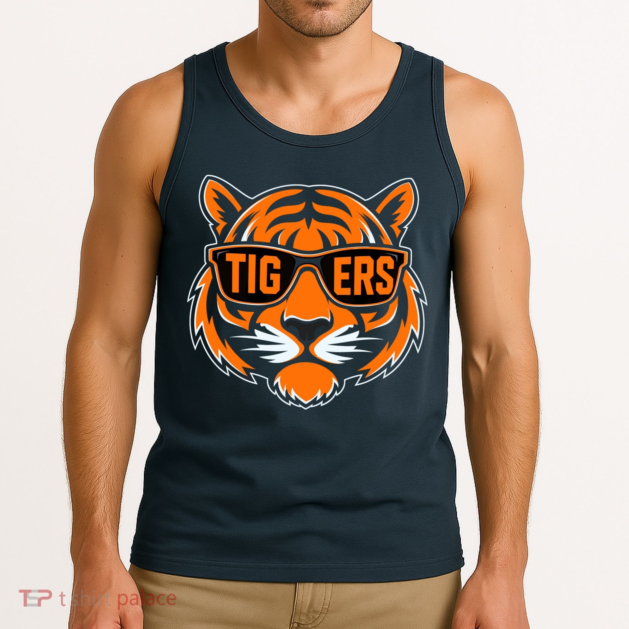 Retro Tigers Gift Sports Fan Name Tank Top
