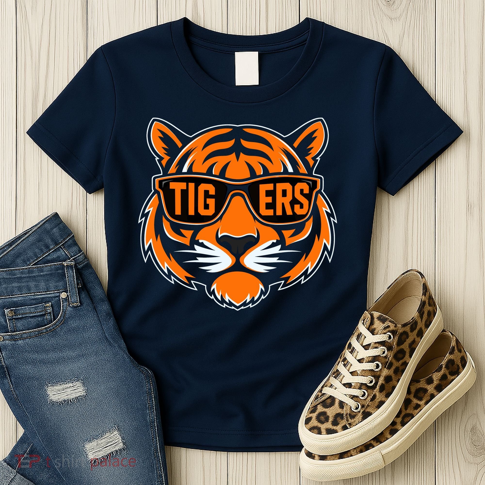 Retro Tigers Gift Sports Fan Name Women's T-Shirt