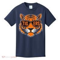 Retro Tigers Gift Sports Fan Name Kids T-Shirt thumb 0