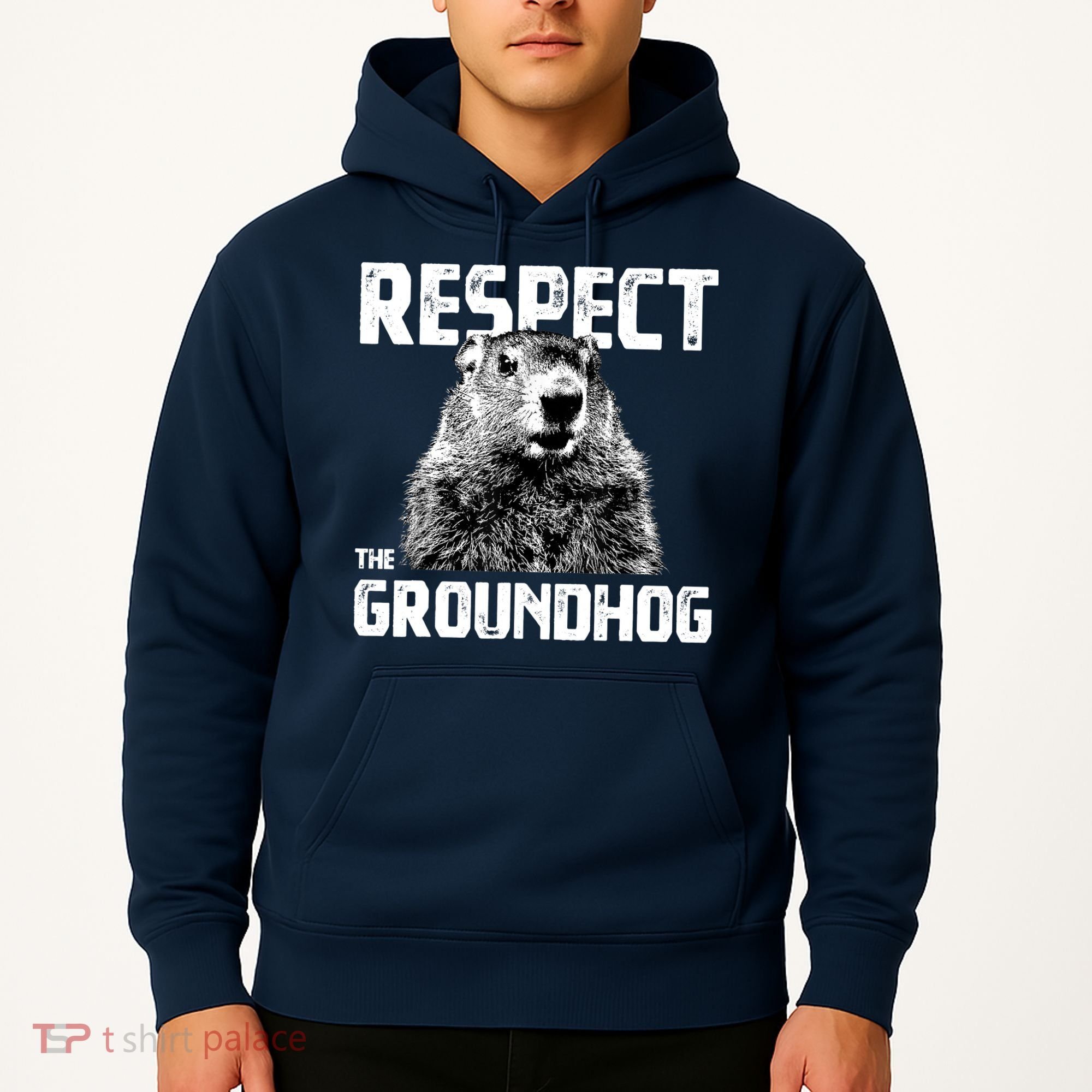 Respect The Groundhog Funny Woodchuck Hoodie
