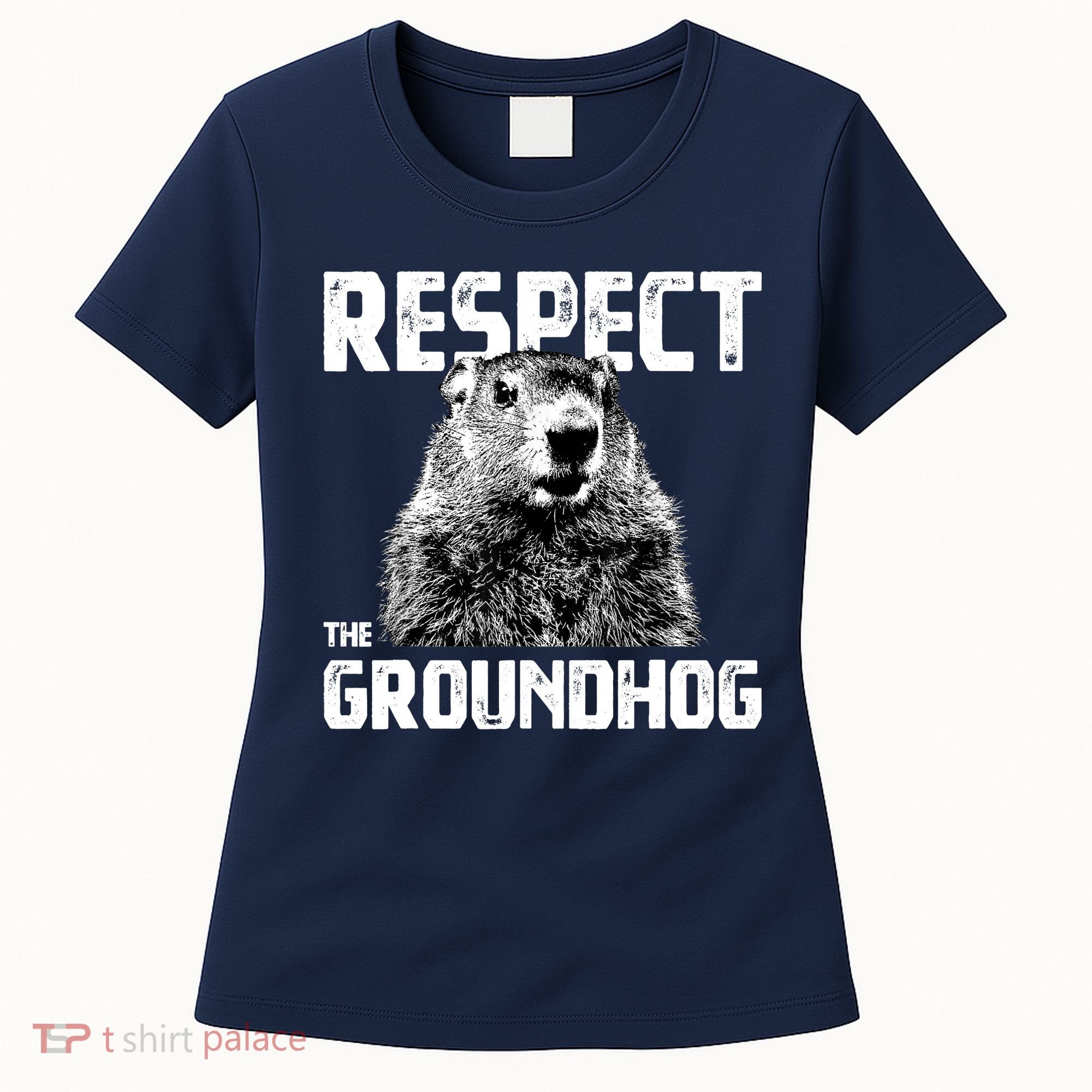 Respect The Groundhog Funny Woodchuck Women's T-Shirt