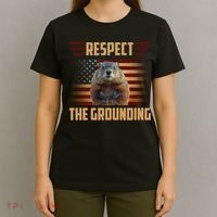 Respect The Grounding, Groundhog Day T-Shirt thumb 4