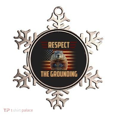 Respect The Grounding, Groundhog Day Ornament