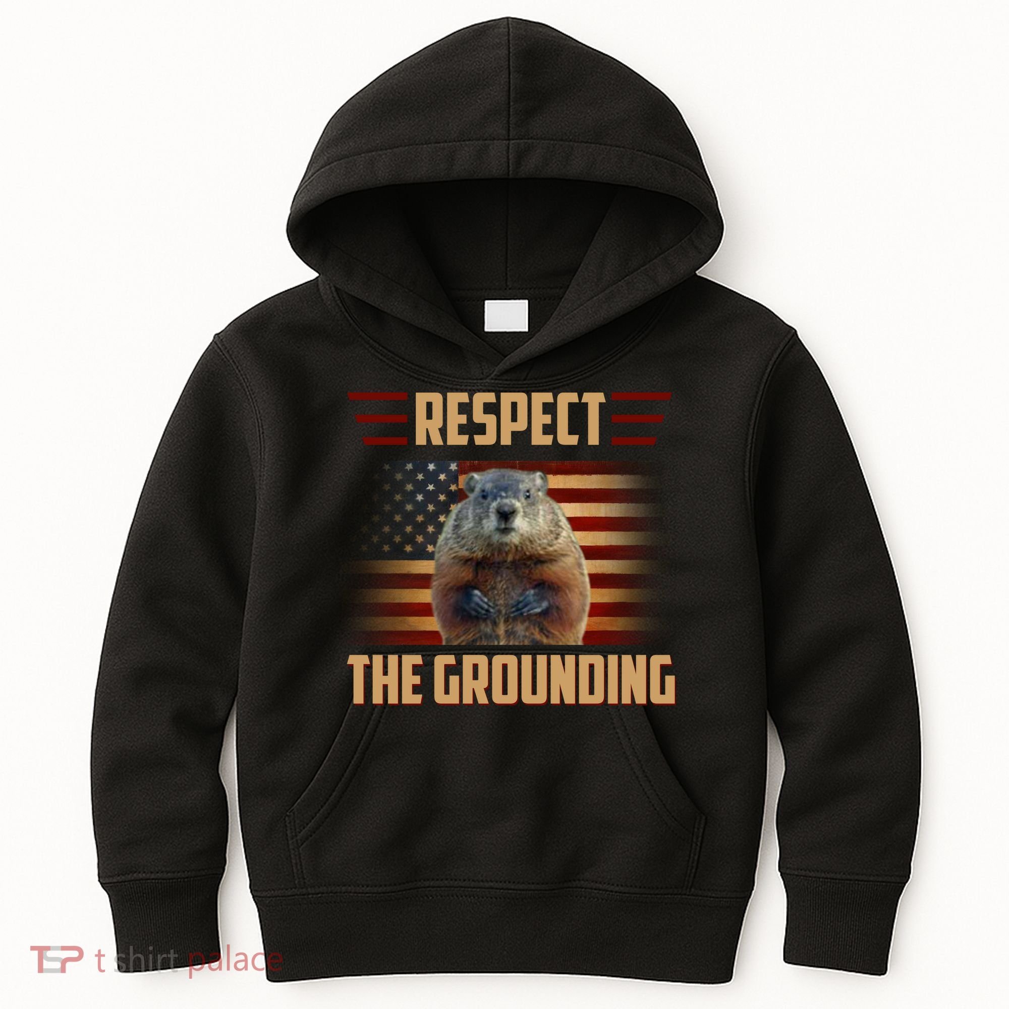 Respect The Grounding, Groundhog Day Kids Hoodie