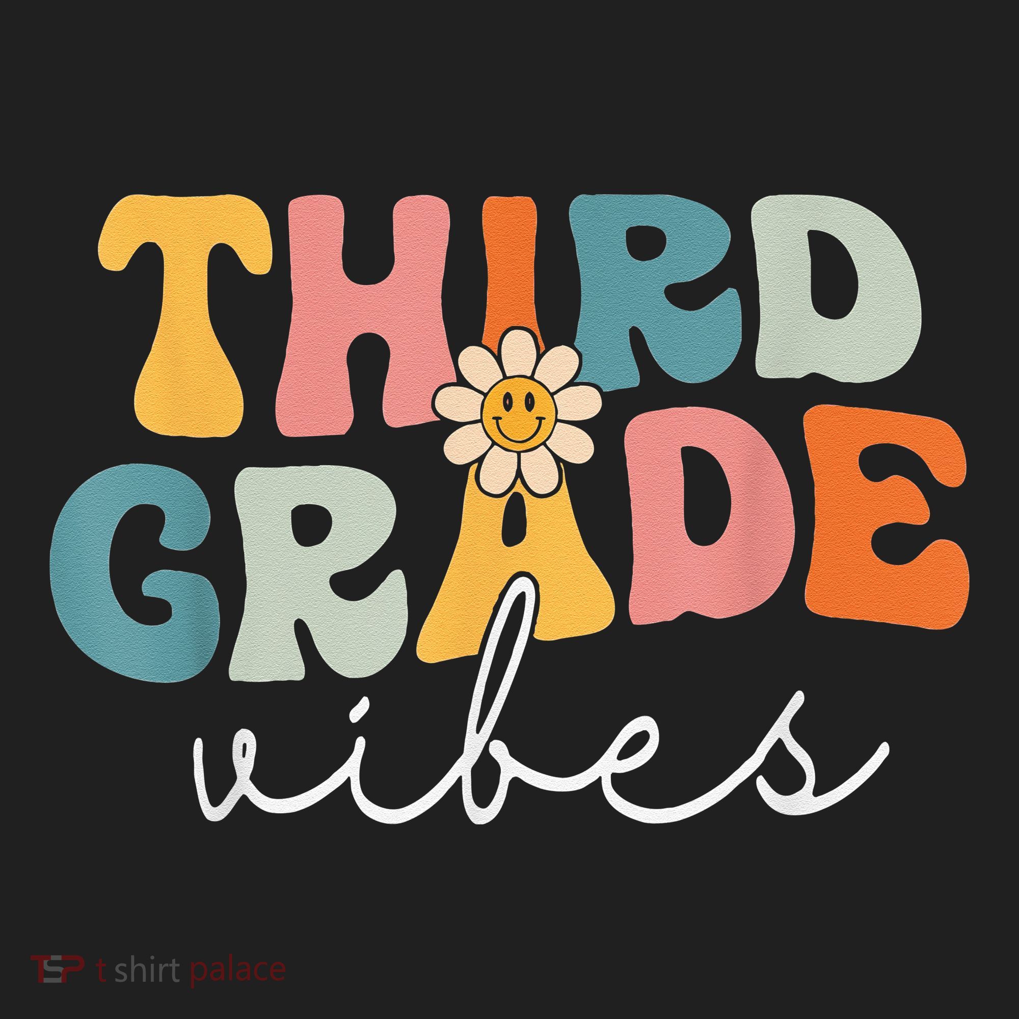 Retro Third Grade Vibes 3rd Grade Team First Day Of School Women's Sweatshirt