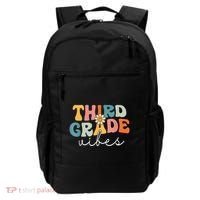 Retro Third Grade Vibes 3rd Grade Team First Day Of School Backpack thumb 0