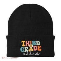 Retro Third Grade Vibes 3rd Grade Team First Day Of School Beanie thumb 0