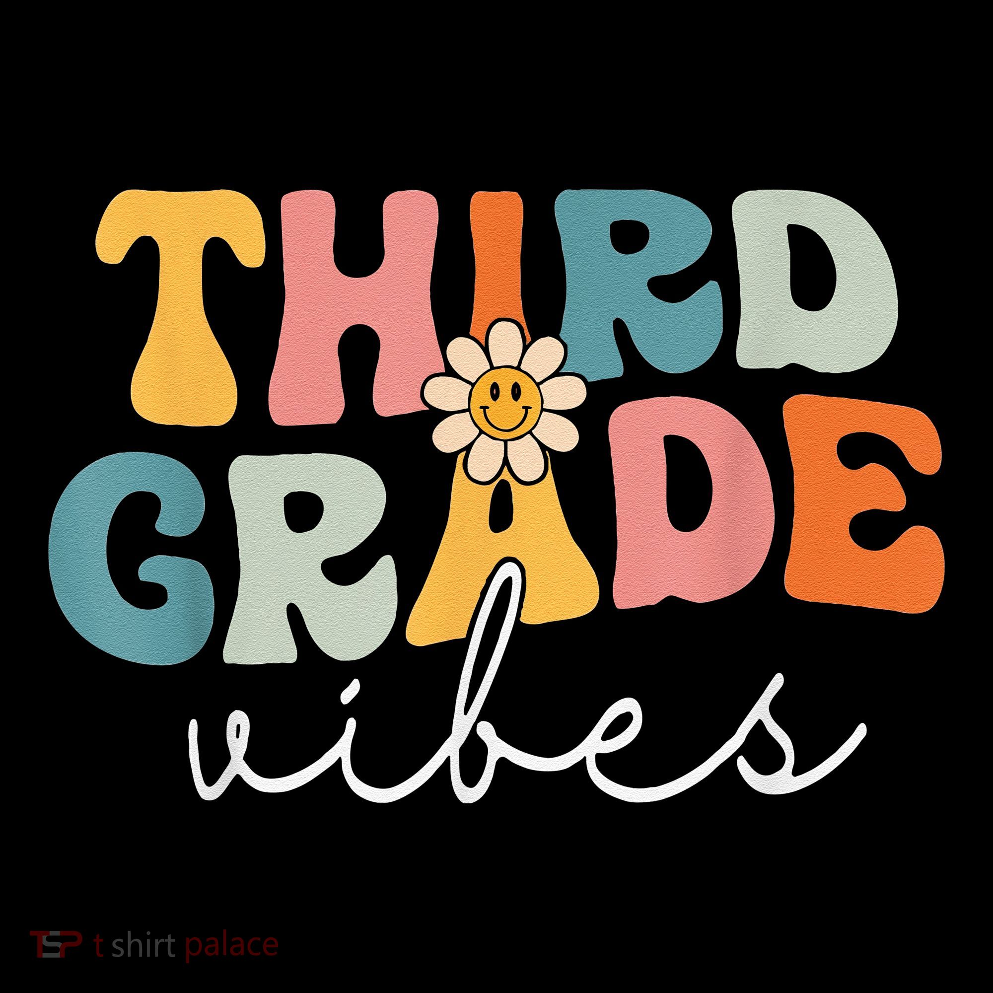 Retro Third Grade Vibes 3rd Grade Team First Day Of School Women's Hoodie