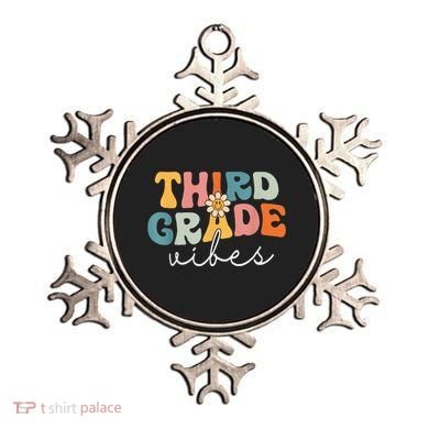 Retro Third Grade Vibes 3rd Grade Team First Day Of School Ornament