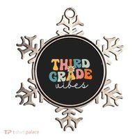 Retro Third Grade Vibes 3rd Grade Team First Day Of School Ornament thumb 0