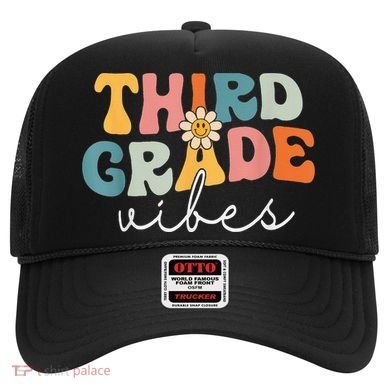 Retro Third Grade Vibes 3rd Grade Team First Day Of School Hat