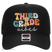 Retro Third Grade Vibes 3rd Grade Team First Day Of School Hat thumb 0