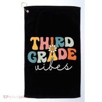 Retro Third Grade Vibes 3rd Grade Team First Day Of School Golf Towel thumb 0