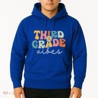 Retro Third Grade Vibes 3rd Grade Team First Day Of School Hoodie thumb 2