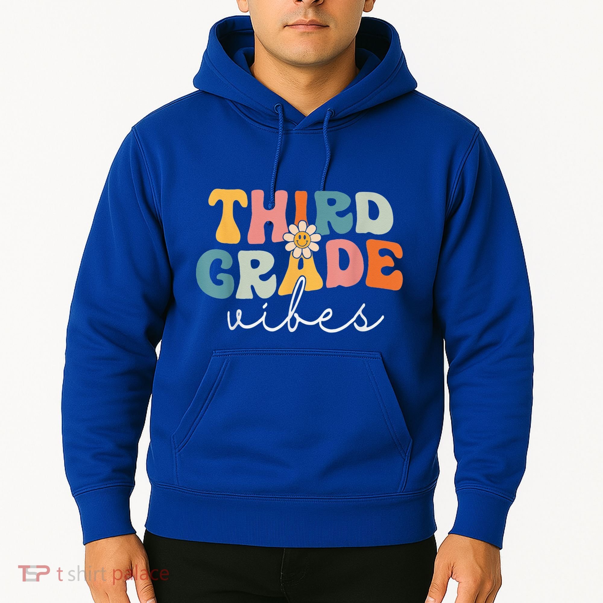 Retro Third Grade Vibes 3rd Grade Team First Day Of School Hoodie