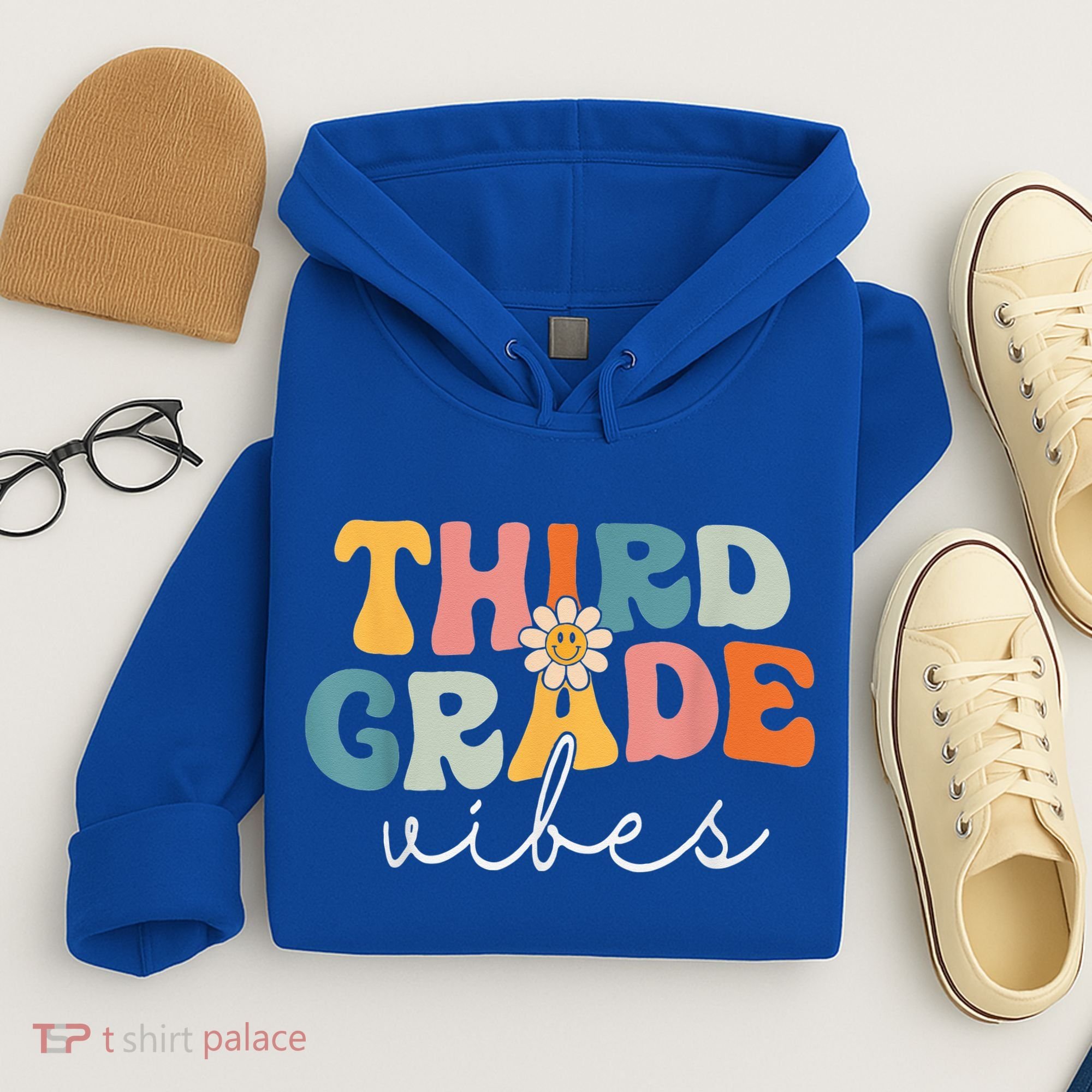 Retro Third Grade Vibes 3rd Grade Team First Day Of School Hoodie