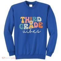 Retro Third Grade Vibes 3rd Grade Team First Day Of School Sweatshirt thumb 0