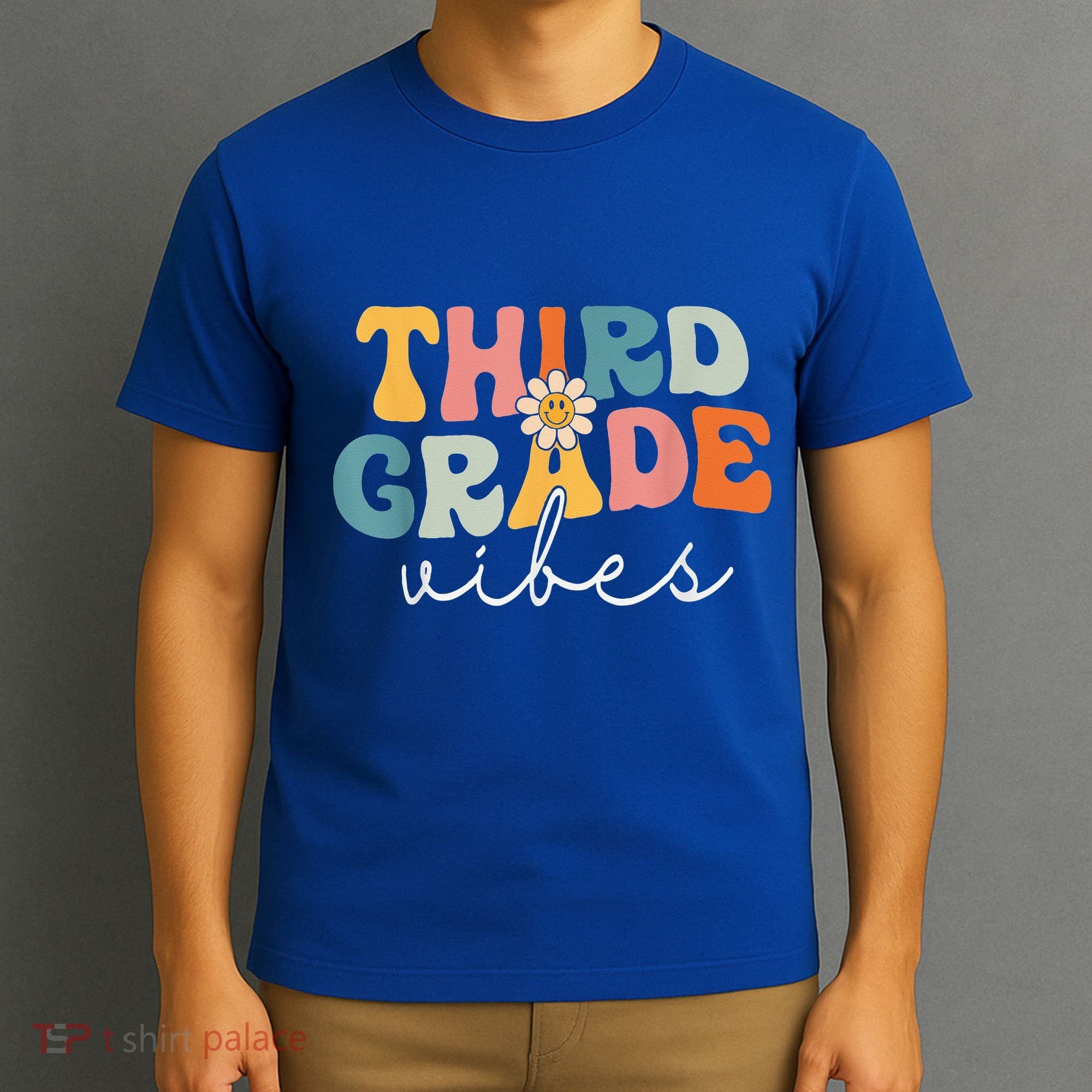 Retro Third Grade Vibes 3rd Grade Team First Day Of School T-Shirt